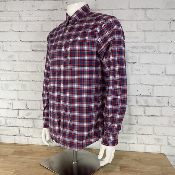 Vineyard Vines Shirt Men's Size Medium On The Go Performance Brr Button Up Plaid - Picture 4 of 12